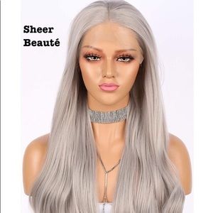 Sheer Beauté 22inch Platinum Grey Lace Front Wig